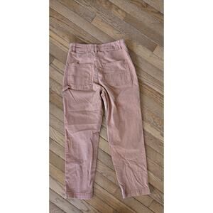 Marine Layer Pants Womens 4 Pink Beige Maya Utility Carpenter Canvas Cotton